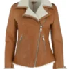 The Jacket World Shearling Leather Jacket