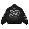 UFC 313 Asphalt Black Racing Jacket