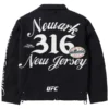 UFC 316 Patchwork Black Canvas Jacket