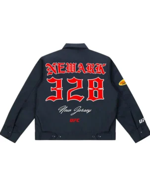 UFC 328 Newark New Jersey Navy Work Jacket
