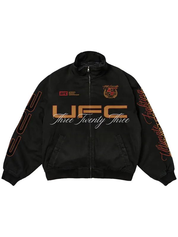 Ultimate Fighting Championship 323 Las Vegas Nevada Black Racing Jacket