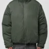 2026 The Jacket World Mens Green Reversible Puffer Jacket