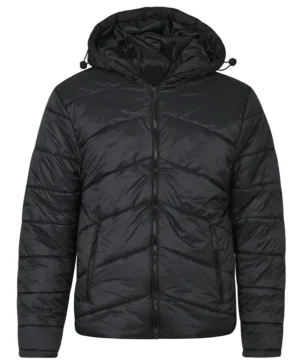 TJW Plain Hooded Puffer Jacket
