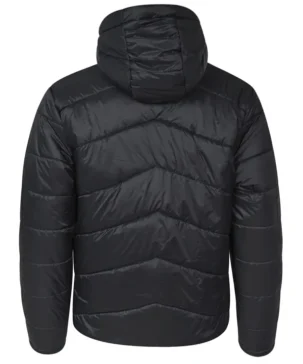 The Jacket World 2026 Black Plain Hooded Puffer Jacket