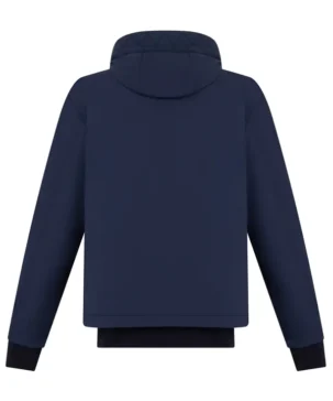 The Jacket World 2026 TJW Navy Blue Cotton Hooded Jacket