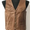 The Jacket World Brown Cowboy Western Vest